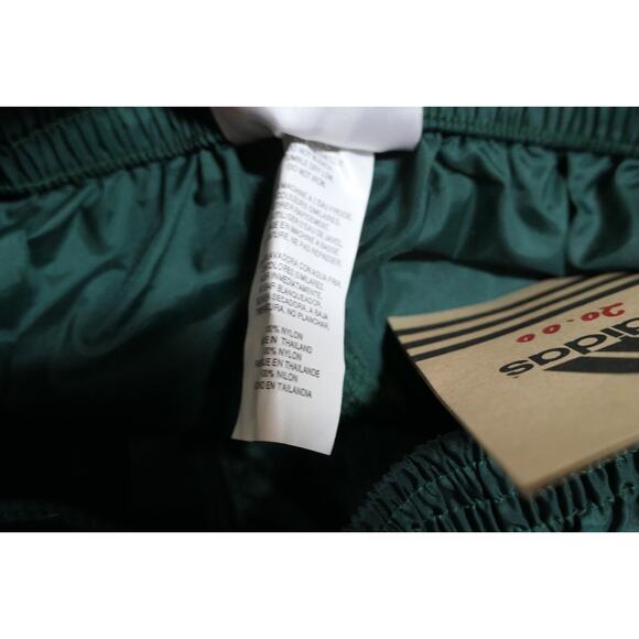 NWT Rare Adidas Vintage Nylon Forest Green Track Pants Youth Medium YM - Picture 6 of 11